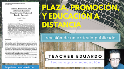 Plaza, Promoción, y Educación a Distancia